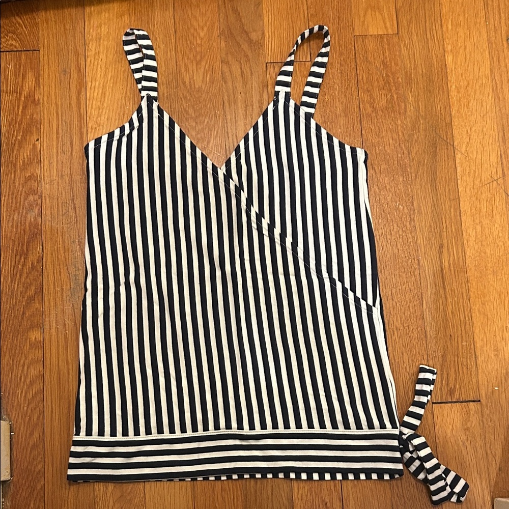 J Crew Black and White Tank Top